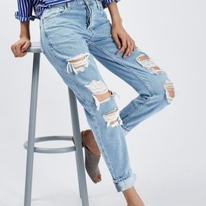 Topshop Hayden Moto boyfriend jeans